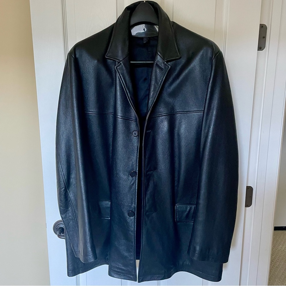 Vintage DKNY Leather Coat